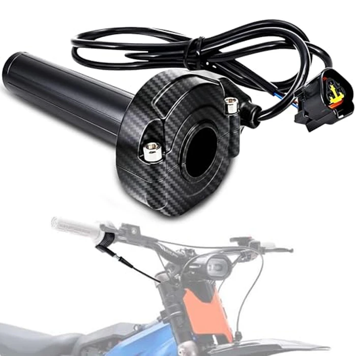 IUVWISN Throttle for Macfox bike Surron Eride Pro, Electric Dirt Bike Twist Handle Throttle Cable for Sur Ron LBX E Ride Pro SR S SS 2.0 3.0 Imitation Carbon Fiber by IUVWISN - Used - Like New condition - US$24.25