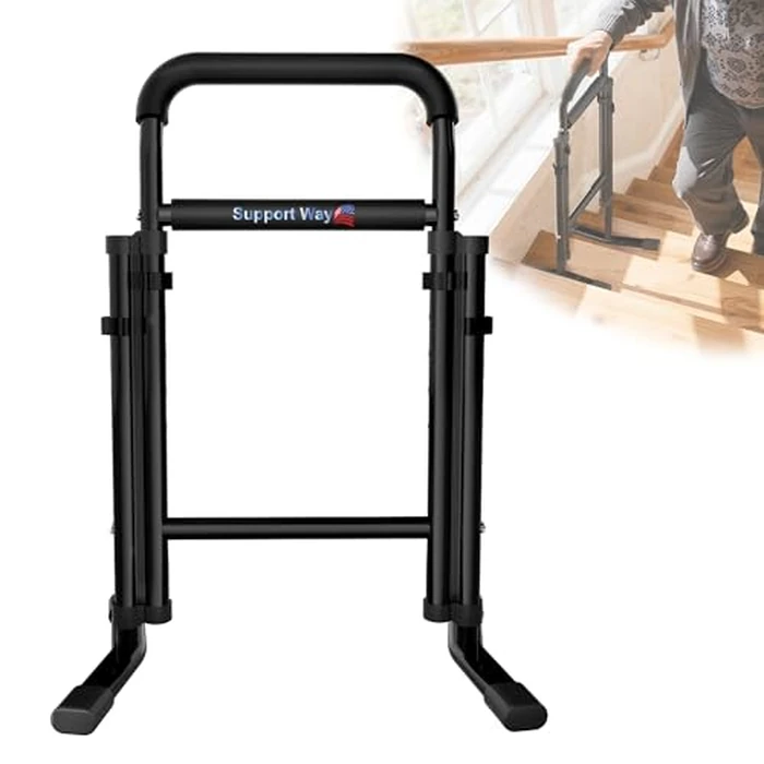 Support Way Stand and Sit Assist Device for Elderly, 2-in-1 Mobility Aid for Couch & Stairs, Adjustable Standing Cane with Wide Base, Lift Assist for Chair, Bed, Toilet- 450 Capacity by Support Way - Used - Very Good condition