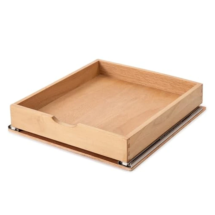 Draworia Pull Out Cabinet Drawers - 6x2 Size Options (12-23'W,18-21'D), Pre-Assembled with Soft Close Slides, Solid Beechwood, Easy Installation(18'W x 18'D) by Draworia - Image 1