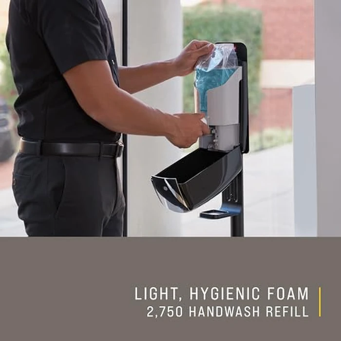 Rubbermaid Commercial Products AutoFoam Moisturizing Hand Soap Refill, 1100mL, Green Seal Certified, Light Floral Scent, Compatible with RCP's AutoFoam & AutoFoam LumeCel Dispensers (FG750112) by Rubbermaid Commercial Products - Image 3