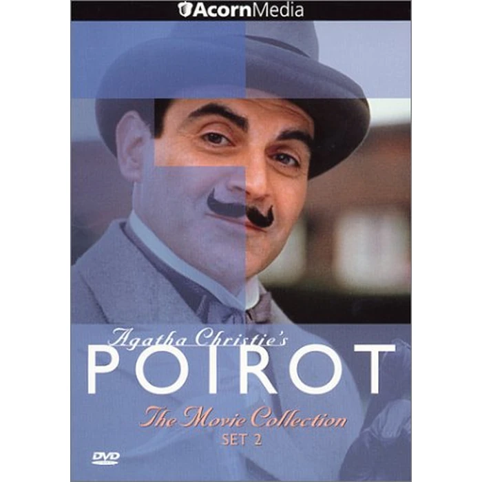 Poirot - The Movie Collection, Set 2 (Murder on the Links / Hickory Dickory Dock / Dumb Witness / Hercule Poirot's Christmas) by AcornMedia - Used - Good condition