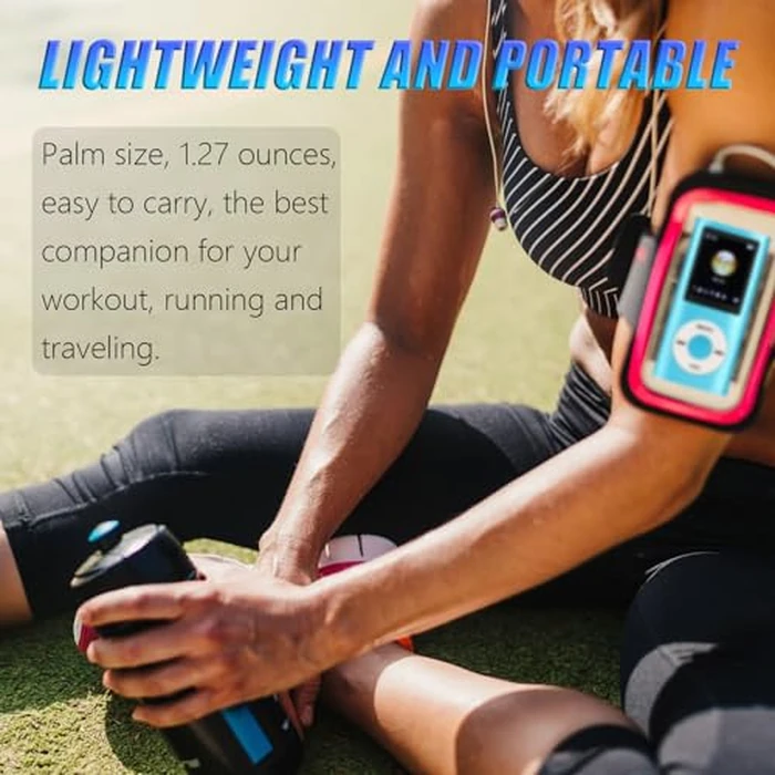 MP3 Player, Portable Lossless Sound Slim MP3 Music Player with Earphone, 1.8 Inch LCD Screen Digital Music Player, Support Up to 64GB (Blue) by Luqeeg - Image 3