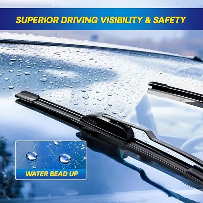 5 PLUS(R) Silicone Windshield Wipers Replacement for Chrysler Pacifica 2017-2024, Chrysler Voyager 2020-2024 Wiper Blades(Set of 3),Automotive Replacement Windshield Wiper Blades For My Car-26"/20"/14" by 5 PLUS - Image 4