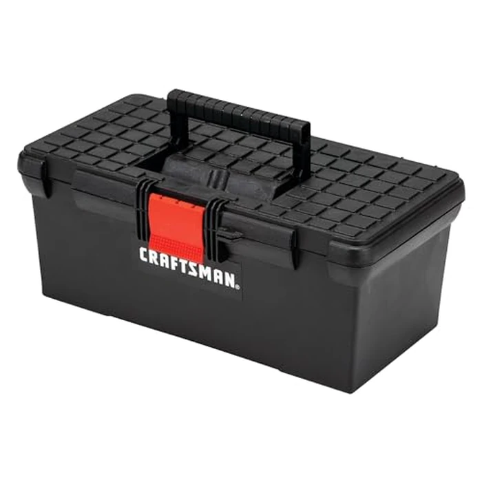 CRAFTSMAN Tool Box, Tool Storage, Lockable, Black, 16 Inch (CMST16005) by CRAFTSMAN - Used - Like New condition