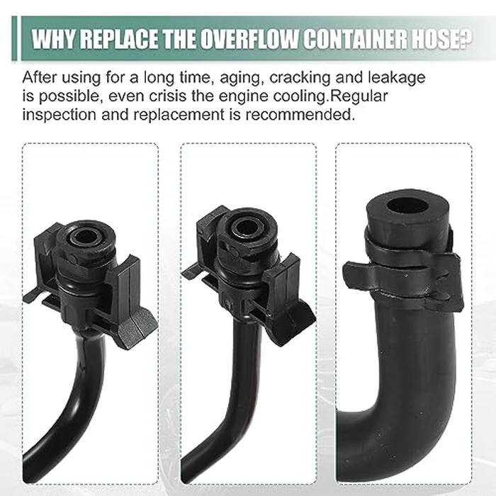 X AUTOHAUX Engine Coolant Overflow Hose for ford escape 1.6L 2013-2016 For Ford Transit Connect 1.6L Radiator Hose BV6Z-8B081-A BV6Z-8B081-B GV6Z-8B081-K by X AUTOHAUX - Image 6
