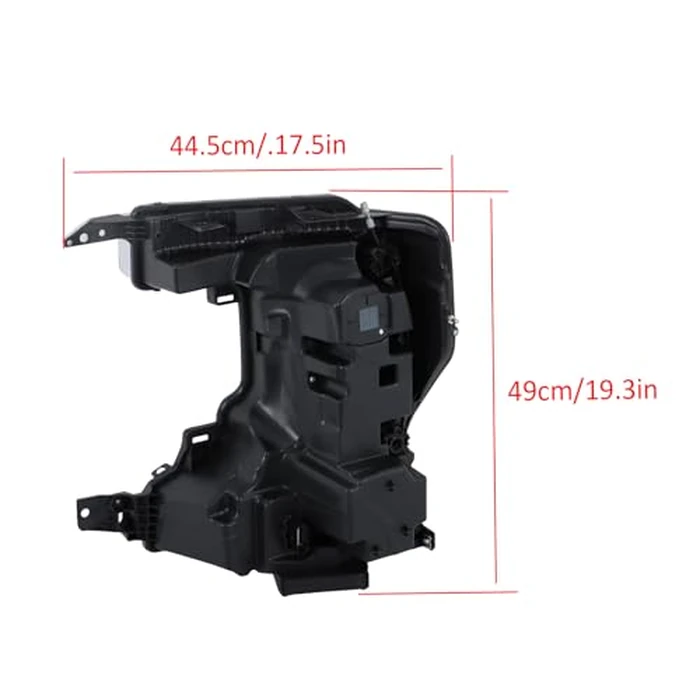 labwork 2PCS Headlights Assembly Chrome Housing Replacement for F250 F350 2020-2022 w/o Sport Package Driver Side and Passenger Side LH RH LC3Z13008L LC3Z13008M by labwork - Image 6