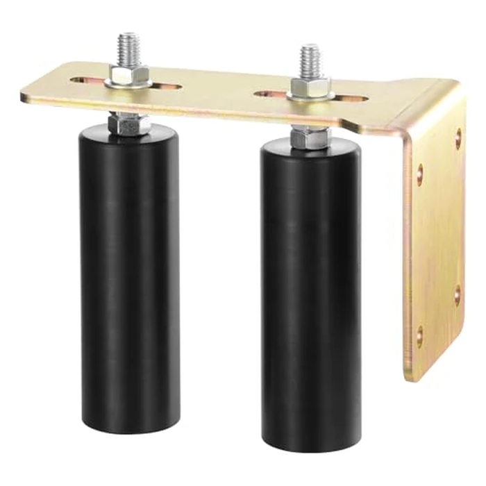 VEVOR Sliding Gate Kit, 6” Rolling Gate Hardware Kit with L-Bracket, Universal Adjustable Sliding Gate Rollers, Heavy Duty Sliding Gate Guide Roller for Sliding Gates and Rolling Door,Black by VEVOR - Used - Very Good condition - CA$29.48