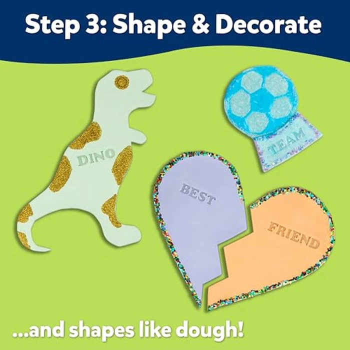 Elmer’s Stretch 'N Create Dough Kit, 3 Ways to Play, Personalization Kit, 16 Piece Kit - Kids Activity, Creative Fun, Arts & Crafts by Elmer's - Image 6