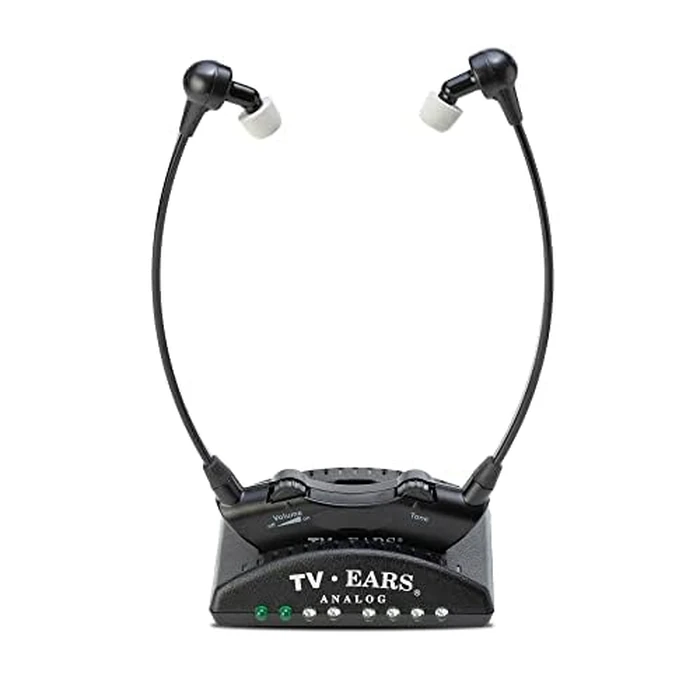 TV Ears Original Wireless Headsets System, TV Hearing Aid Devices works best with Analog TV's, Hearing Assistance, TV Listening Headphones for Seniors and Hard of Hearing. Voice Clarifying, Doctor Recommended - 11641, Black by TV · EARS - Image 4