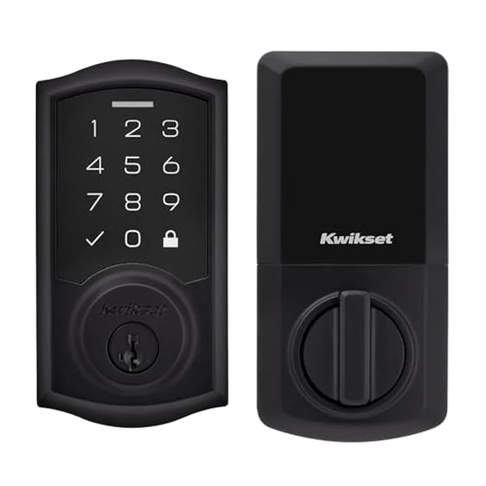 Kwikset SmartCode 270 Keyless Entry Electronic Touchpad Deadbolt Door Lock with Auto-Lock, Custom User Codes, Advanced Security in Matte Black Traditional by Kwikset - Used - Acceptable condition - US$91.29