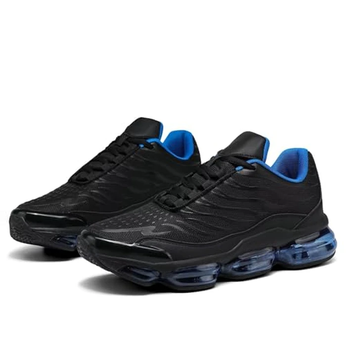 Men's Air Running Shoes Non Slip Workout Casual Sport Shoes for Men Basketball Sneakers Fashion Tennis Sport Fitness Cross Trainers Black/Blue by Srenket - Image 7