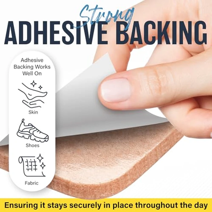 Mars Wellness U-Shaped Callus Pads for Feet, 1/4" Thick, Flesh Colored, Pack of 30 with Adhesive Backing - Callus Remover for Feet, Callus Cushions by MARS WELLNESS - Image 5