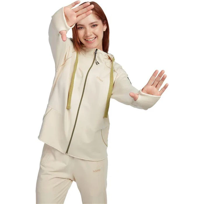 Hoseg Women's Full Zip Hoodie (L) - Artic Wolf by Hoseg - Image 2