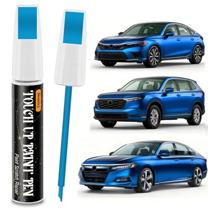 Boost Blue Pearl B-637P Compatible with Honda 2-in-1 Touch Up Paint Pen Ultimate Car Scratch Repair Kit，Quick Fix Rust-Resistant and Long-Lasting Paint Scratch Remover by SIOMEIRY - Used - Acceptable condition
