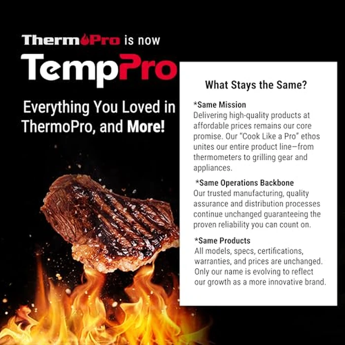 TempPro TP02S Digital Food Thermometer for Cooking Bread Baking Sourdough Liquids, Meat Thermometer Digital with Super Long Probe for Kitchen BBQ Yogurt Candy Making Accessory (Previously ThermoPro) by TempPro - Image 9