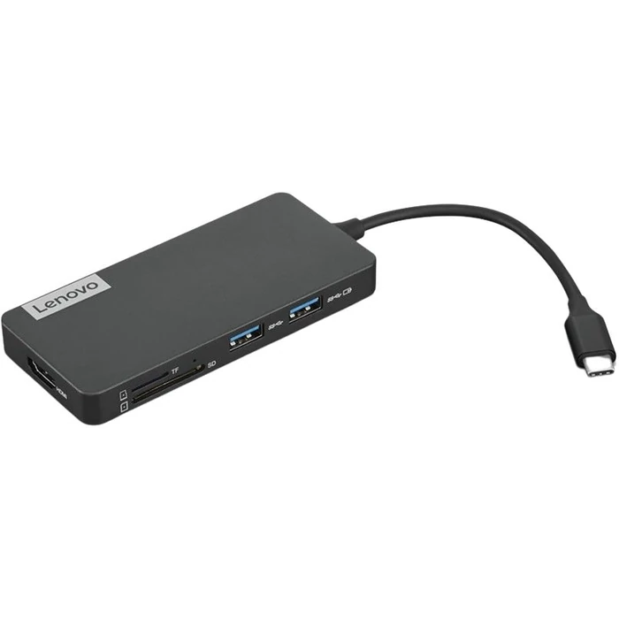 Lenovo USB-C 7-in-1 Hub - Black by Lenovo - Refurbished - Excellent condition - US$122.99
