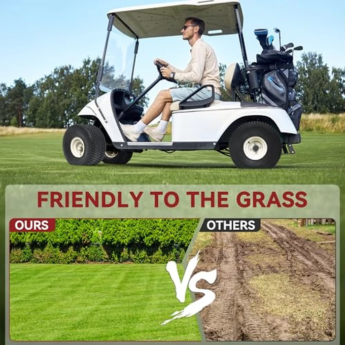 YITAMOTOR 20x10.00-8 Lawn Mower Tires (Set of 2), 4 Ply Tubeless Tractor Turf Tire, 20x10.00x8 Lawnmower Tires Fits Most Lawn & Garden Vehicle, 1190LBS Capacity by YITAMOTOR - Image 4