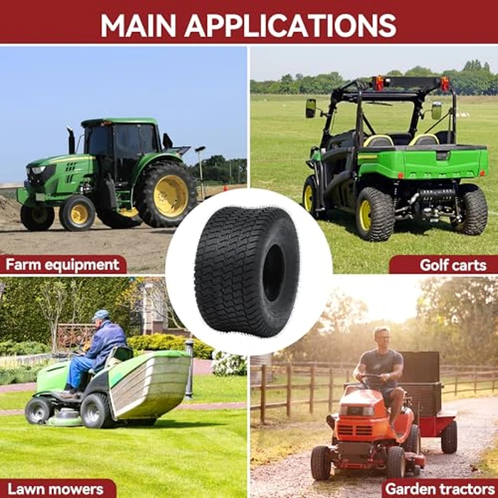 YITAMOTOR 20x10.00-8 Lawn Mower Tires (Set of 2), 4 Ply Tubeless Tractor Turf Tire, 20x10.00x8 Lawnmower Tires Fits Most Lawn & Garden Vehicle, 1190LBS Capacity by YITAMOTOR - Image 7