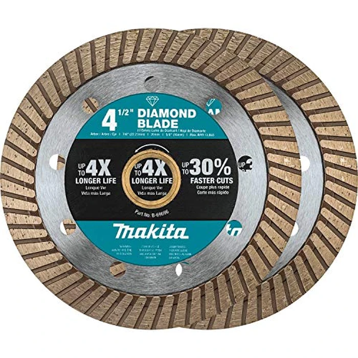 Makita B-69705 4-1/2" Diamond Blade, Turbo, General Purpose, 2/Pk by Makita - Used - Like New condition - CA$18.28
