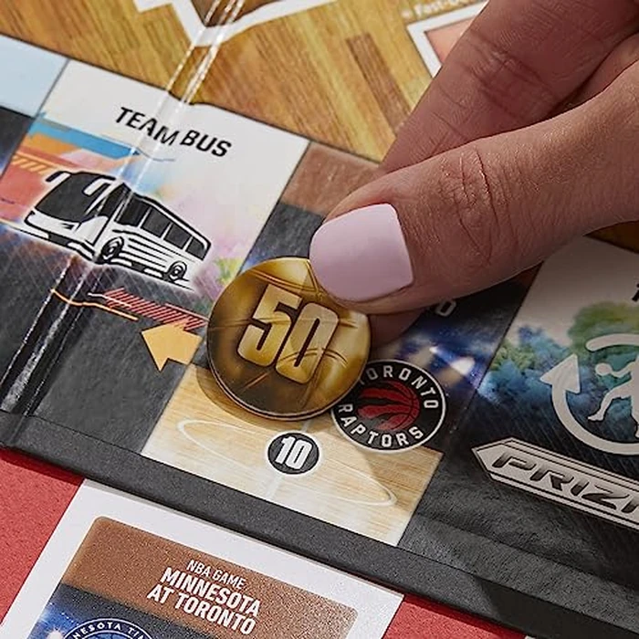 Monopoly Prizm: NBA Edition Board Game, Monopoly Game with Panini NBA Trading Cards for Ages 8+, Family Games for 2-4 Players, Kids Games (English) by Monopoly - Image 8