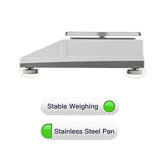 Hochice High Precision Lab Gram Counting Scale Scientific Analytical Laboratory Balance Digital Electronic Scale Jewelry Scales 1000gx0.01g Accurate with RS232 Port by Hochoice - Image 7