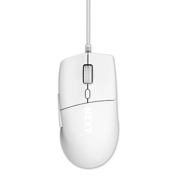 NZXT Lift 2 Ergo - Lightweight Symmetrical Wired Gaming Mouse - 58 g Design - 8K Polling Rate - Optical Switches - 26K DPI Optical Sensor - 100% PTFE Feet - White by NZXT - Used - Good condition