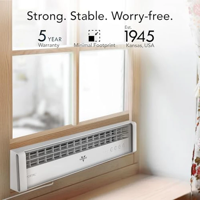 Vornado PORTAL(R) Window Fan with 3 Speeds, Reversible Exhaust Mode, Weather Resistant, Window Fan For Kitchen, Bedroom, Home, Low Profile, White by Vornado - Image 2