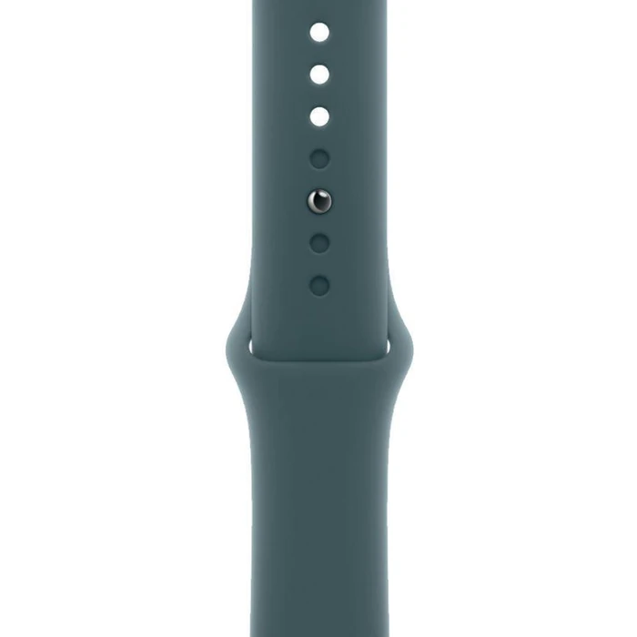 Apple Watch Series 10 (Cellular + GPS) - 64GB - 42mm - Rose Gold Aluminum Case with Lake Green Rubber Sport Band - S/M Size by Apple - Image 3