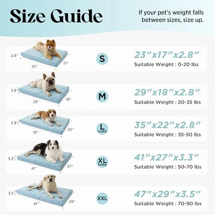 LE SURE Cooling Dog Bed for Small Dogs, Q-Max>0.5 Cooling Mat with Removable Washable Cover, Breathable Orthopedic Egg Crate Foam Summer Pad for Active/Long-Haired/Senior Pets/Cats/Puppy, 23x17 Inch by LE SURE - Image 7