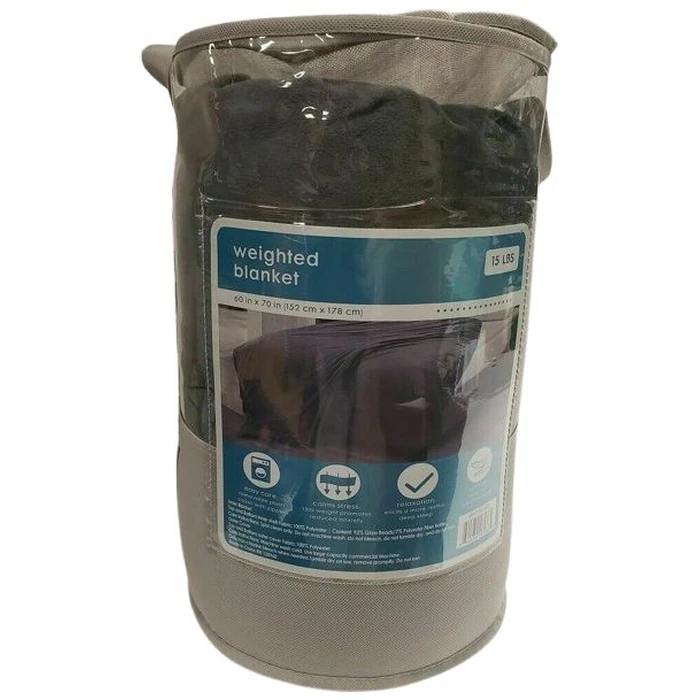 Member's Mark Weighted Blanket 60in x 70in 15lbs - Dark Grey by Member's Mark - Refurbished - Brand New condition