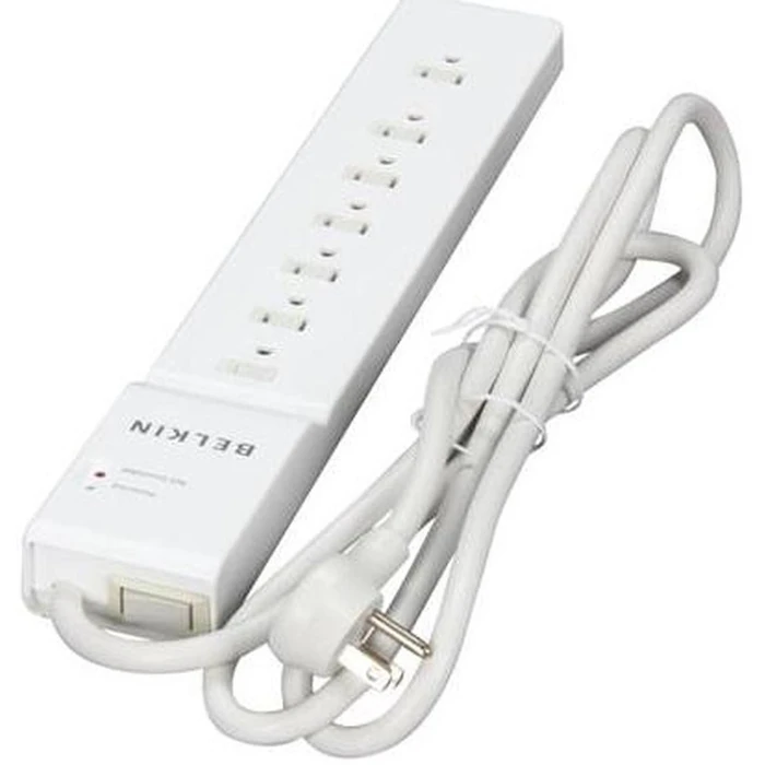 Belkin 7 Outlets 2160 Joules Surge Protector 7Ft - White by Belkin - Image 2