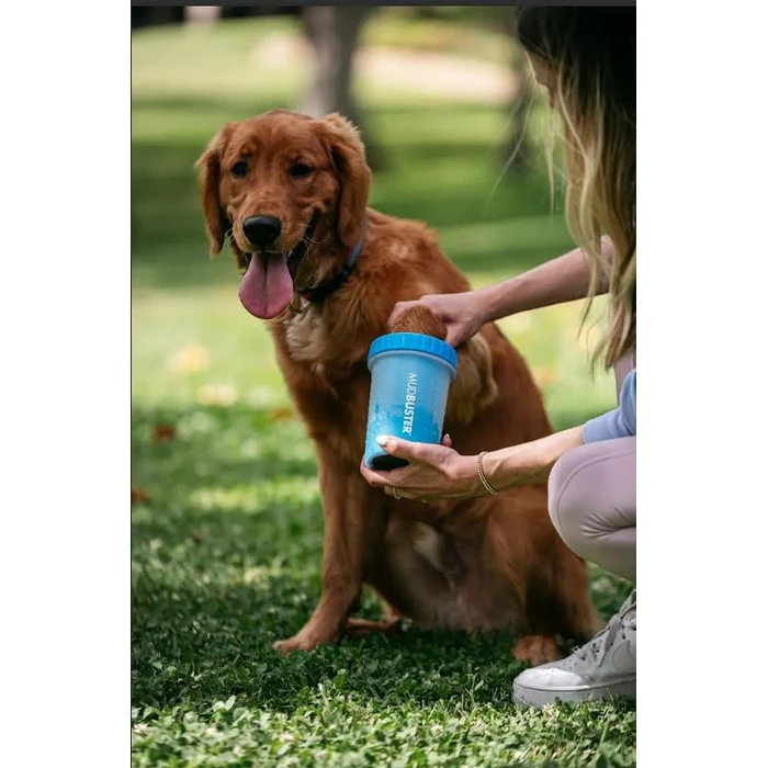 Dexas MudBuster Portable Dog Paw Cleaner, Medium, Blue - Premium Quality Pet Supplies and Accessories by Dexas - Image 5