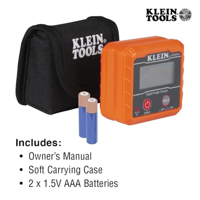 Klein Tools 935DAG Digital Electronic Level and Angle Gauge, Measures 0 - 90 and 0 - 180 Degree Ranges, Measures and Sets Angles by KLEIN TOOLS - Image 5