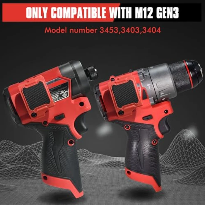 Magnetic Bit Holder for Milwaukee M12 GEN3 Impact Driver, Tool Holder with Two Screws, Red by TMEDW - Image 6