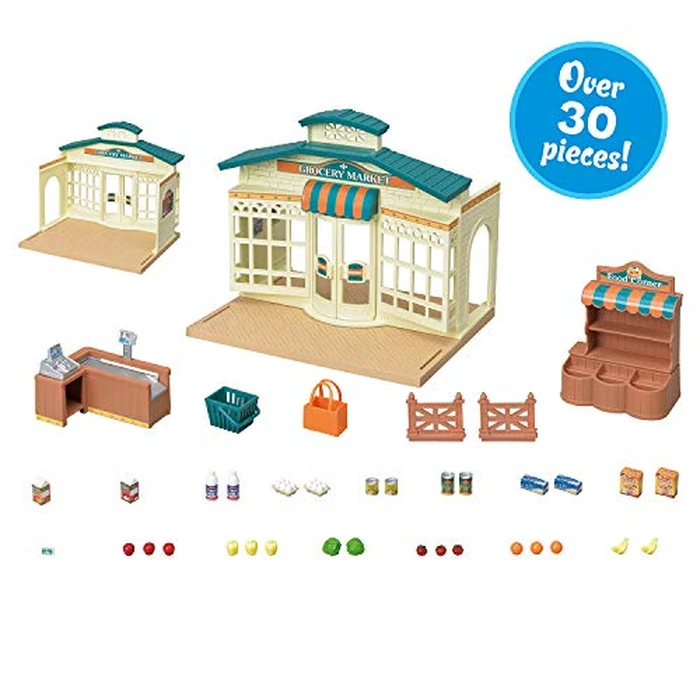 Calico Critters Grocery Market - Shop, Play, and Let Creativity Bloom!, Cream & Brown by Calico Critters - Image 2