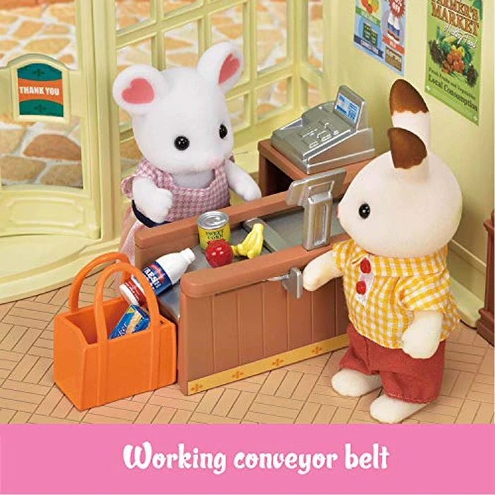 Calico Critters Grocery Market - Shop, Play, and Let Creativity Bloom!, Cream & Brown by Calico Critters - Image 4