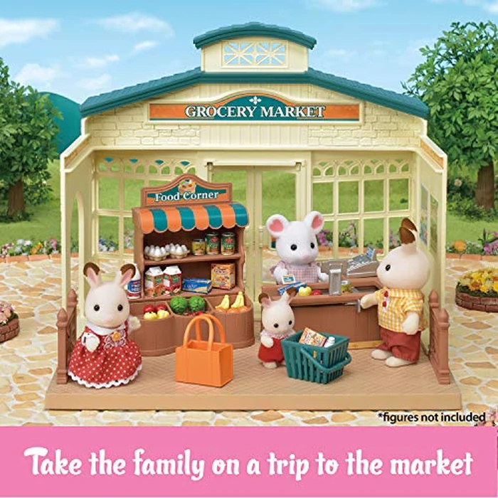 Calico Critters Grocery Market - Shop, Play, and Let Creativity Bloom!, Cream & Brown by Calico Critters - Image 5