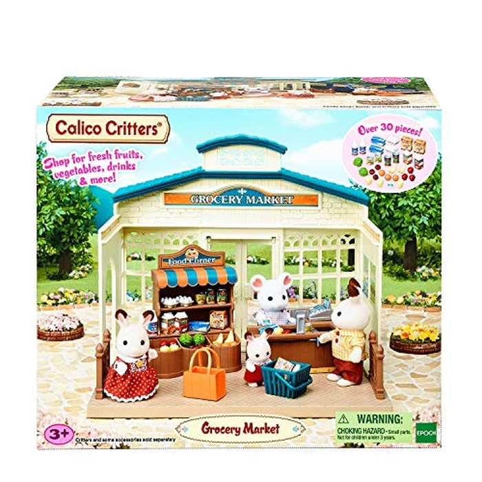 Calico Critters Grocery Market - Shop, Play, and Let Creativity Bloom!, Cream & Brown by Calico Critters - Image 8