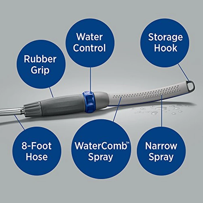 Waterpik PPR-252E Pet Wand Pro Shower Sprayer Attachment, 1.8 GPM, for Fast and Easy at Home Dog Cleaning, Blue/Grey by Waterpik - Image 5
