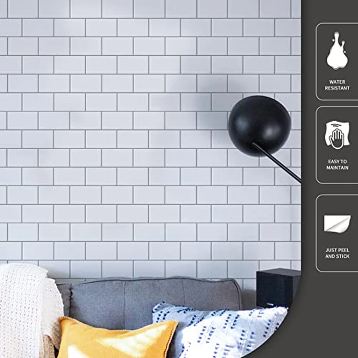 Art3d Premium 10-Sheet Peel and Stick Tile Backsplash - 12"x12" for Kitchen, Bright White by Art3d - Image 5