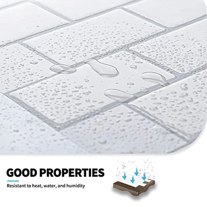 Art3d Premium 10-Sheet Peel and Stick Tile Backsplash - 12"x12" for Kitchen, Bright White by Art3d - Image 6