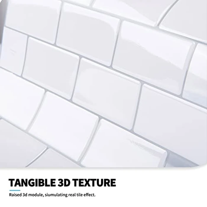 Art3d Premium 10-Sheet Peel and Stick Tile Backsplash - 12"x12" for Kitchen, Bright White by Art3d - Image 7