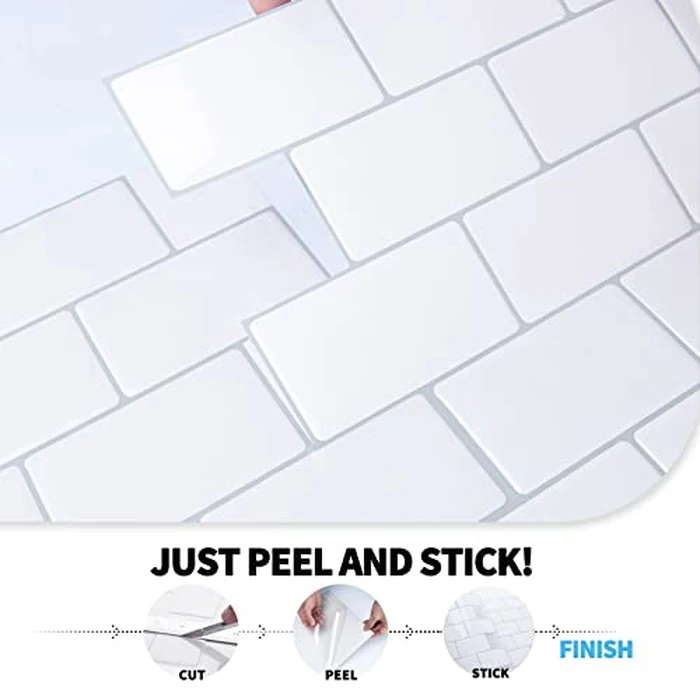 Art3d Premium 10-Sheet Peel and Stick Tile Backsplash - 12"x12" for Kitchen, Bright White by Art3d - Image 9