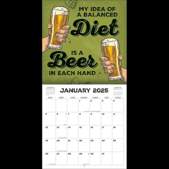 TURNER PHOTOGRAPHIC Beer 12x12 Photo Wall Calendar (25998940098) by Turner Licensing - Image 2
