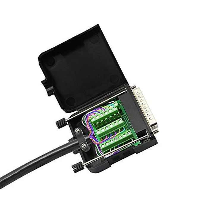 CERRXIAN DB25 Breakout Board, DB25 Male D-SUB Connector to DB25 Screw Solderless Wiring Terminal Module Breakout PCB Board Kits with Plastic Case (M Black) by CERRXIAN - Image 6