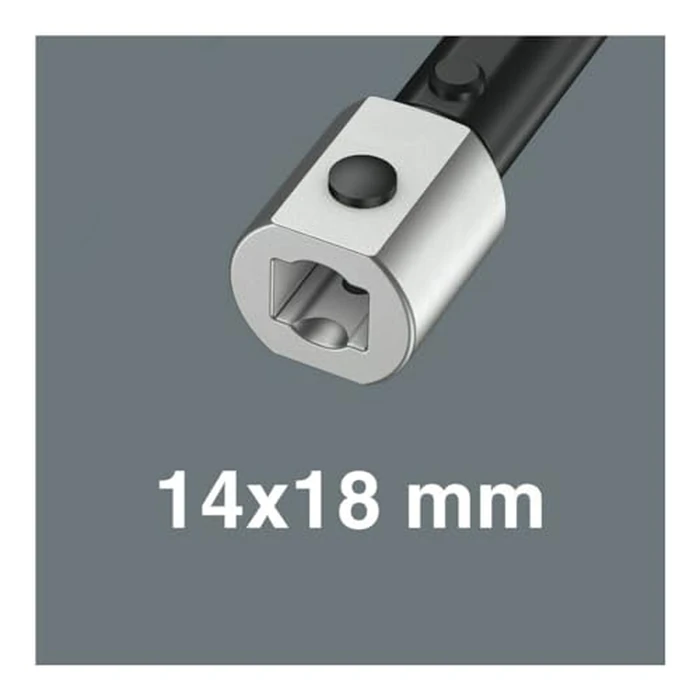 7782 C 14x18mm Ratsche 1/2" Square Drive Insert by Wera - Image 2
