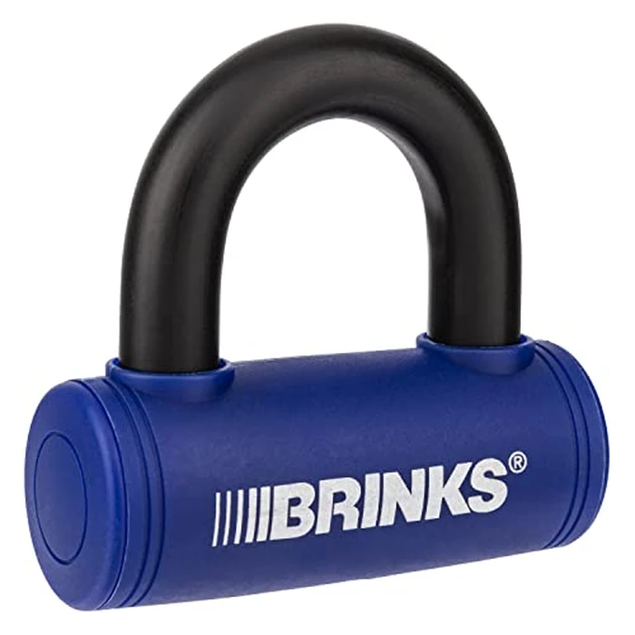 BRINKS - 3 7/8” Mini U-Bar Lock - Weather Resistant and Pick Resistant Bike Lock, Blue by BRINKS - Image 1