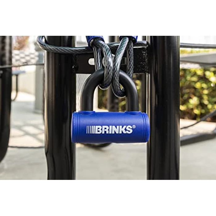 BRINKS - 3 7/8” Mini U-Bar Lock - Weather Resistant and Pick Resistant Bike Lock, Blue by BRINKS - Image 6