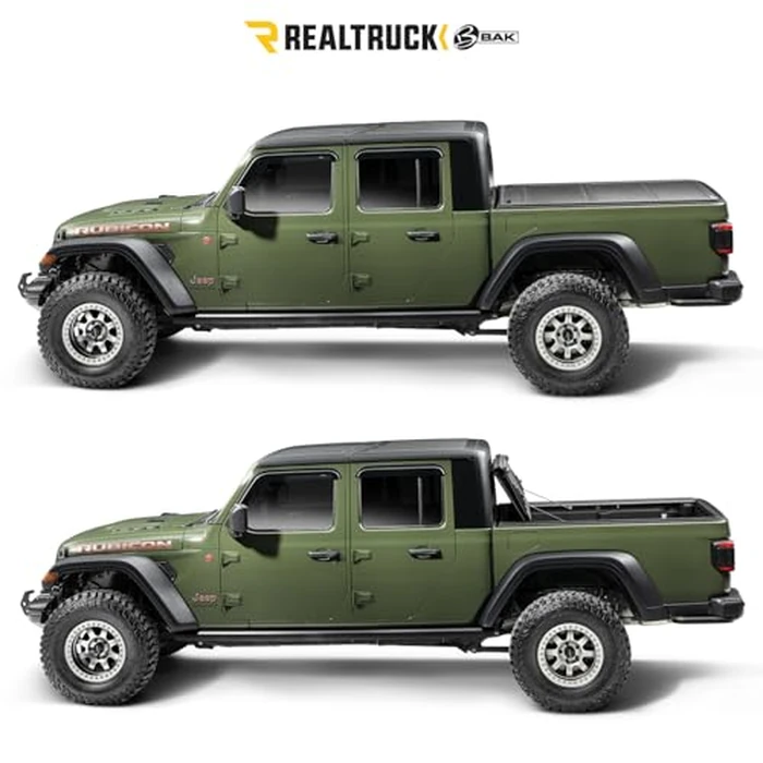 RealTruck BAK MX4 TS Hard Folding Truck Bed Tonneau Cover | 449227TS | Fits 2019-2025 RAM 1500 (New Body Style) w/o RamBox, w/o Multifunction Tailgate 5' 7" Bed (68.4") by RealTruck - Image 7