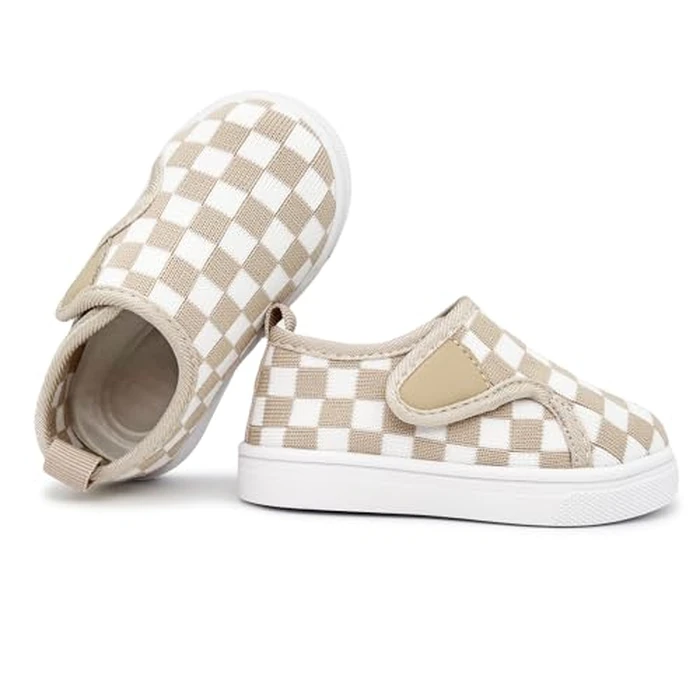 iSusuJo Baby Walking Shoes Boys Girls Sneakers Infant First Walker Shoes 6 9 12 15 18 24 Months Camel White Size 12-18 Months Infant by iSusuJo - Image 3